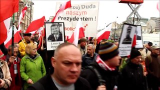 10 kwietnia 2016 Warszawa - V Marsz z Portretami - 6. rocznica tragedii smoleńskiej