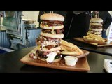 Competitive Eater Smashes Mexican Burger Challenge