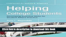 [Fresh] Helping College Students: Developing Essential Support Skills for Student Affairs Practice