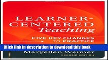 [Fresh] Learner-Centered Teaching: Five Key Changes to Practice Online Ebook