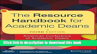 [Fresh] The Resource Handbook for Academic Deans Online Books