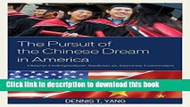 [Fresh] The Pursuit of the Chinese Dream in America: Chinese Undergraduate Students at American