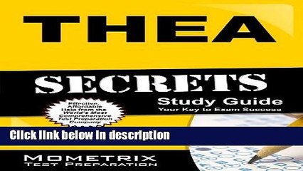 Download THEA Secrets Study Guide: THEA Test Review for the Texas Higher Education Assessment Full