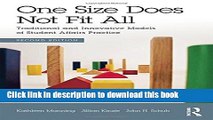 Books One Size Does Not Fit All: Traditional and Innovative Models of Student Affairs Practice