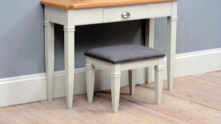 Boston Light Grey Dressing Table - The Cotswold Company