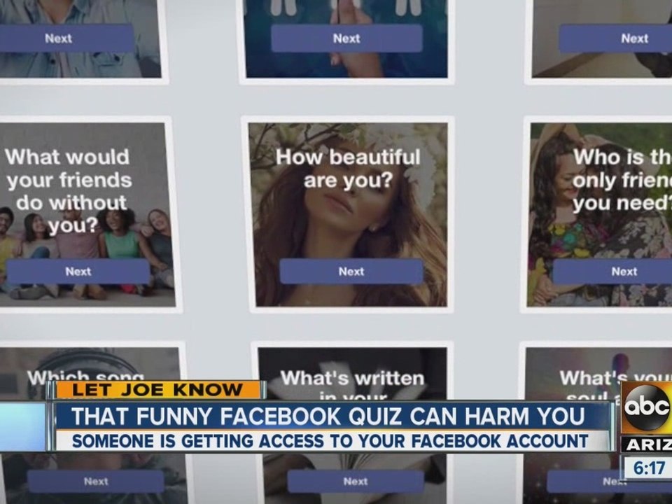 Funny Facebook quiz can harm you
