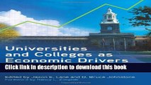 [Fresh] Universities and Colleges as Economic Drivers: Measuring Higher Education s Role in