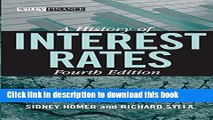 [Popular] Books A History of Interest Rates, Fourth Edition (Wiley Finance) Full Online