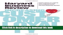 [Read PDF] Harvard Business Review on Increasing Customer Loyalty (Harvard Business Review