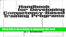 Ebooks Handbook for Developing Competency-Based Training Programs Free Book