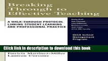 [Popular Books] Breaking Through to Effective Teaching: A Walk-Through Protocol Linking Student