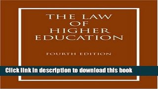 Ebooks The Law of Higher Education, 2 Volumes Popular Book