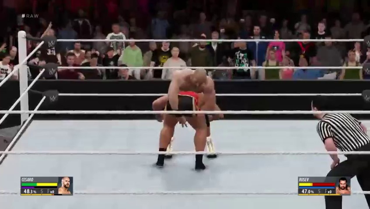 Watch WWE Raw 8th August 2016 Rusev vs Cesaro (United States Championship) Full Show | WWE Monday Night Raw 8/8/16 Full Show  WWE 2K16