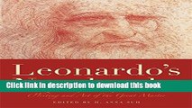 [Popular] Books Leonardo s Notebooks: Writing and Art of the Great Master Free Online