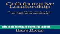 Ebooks Collaborative Leadership: Developing Effective Partnerships in Communities and Schools
