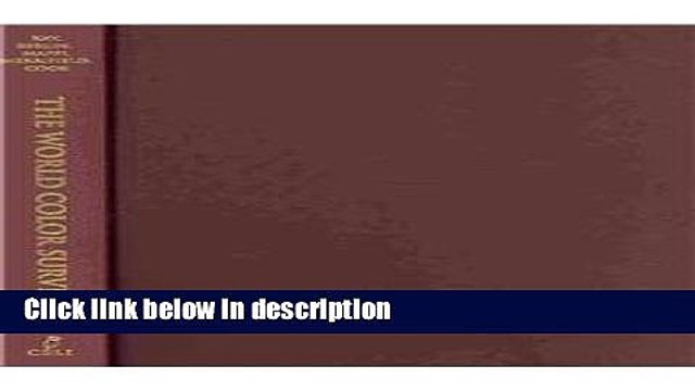 Download World Color Survey (Center for the Study of Language and Information - Lecture Notes)