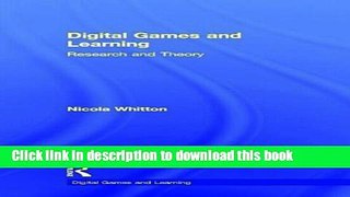[Popular Books] Digital Games and Learning: Research and Theory Free