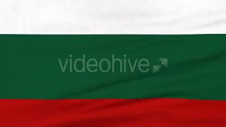 National Flag Of Bulgaria Flying On The Wind  - Motion graphics element from Videohive