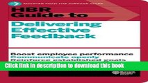 [Popular] Books HBR Guide to Delivering Effective Feedback (HBR Guide Series) Free Online