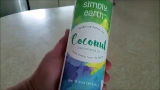 Simply Earth's 100% Pure Fractionated Coconut Oil  is a perfectly fine carrier oil but without the s
