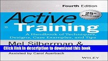 [Popular] Books Active Training: A Handbook of Techniques, Designs, Case Examples, and Tips