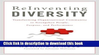 [Popular] Books Reinventing Diversity: Transforming Organizational Community to Strengthen People,