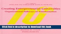[Fresh] Creating Entrepreneurial Universities: Organizational Pathways of Transformation New Books