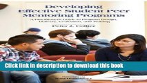 [Fresh] Developing Effective Student Peer Mentoring Programs: A Practitioner s Guide to Program