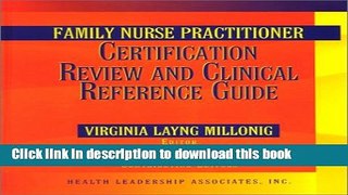 [Fresh] Family Nurse Practitioner Certification Review and Clinical Reference Guide New Ebook