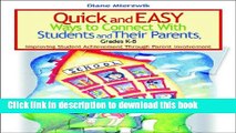 Books Quick and Easy Ways to Connect With Students and T: Improving Student Achievement Through