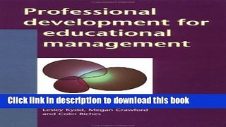 Books Professional Development for Educational Management Free Book
