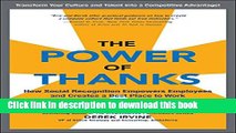 [Popular] Books The Power of Thanks: How Social Recognition Empowers Employees and Creates a Best