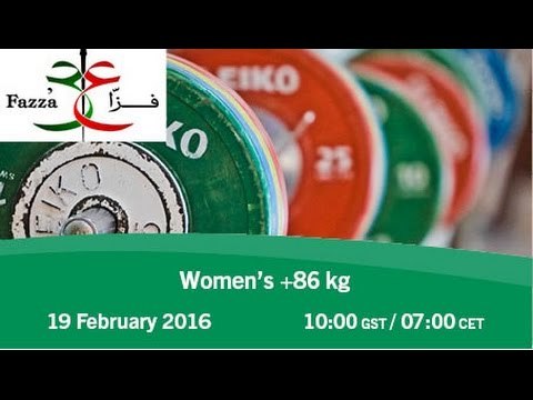 Women's +86 kg |2016 IPC Powerlifting World Cup Dubai