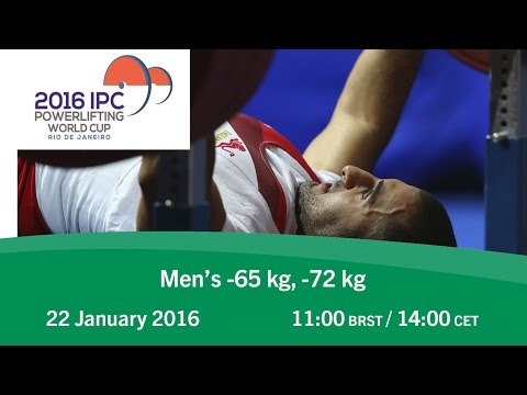 Men's -65 kg, -72 kg | 2016 IPC Powerlifting World Cup Rio de Janeiro