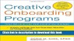 [Popular] Books Creative Onboarding Programs: Tools for Energizing Your Orientation Program Free