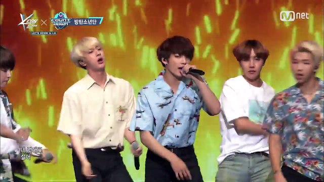 [KCON LA] BTS-INTRO(Young Forever)+FIRE 160809 EP.487ㅣ KCON 2016 LA×M COUNTDOWN