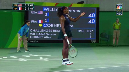 Serena Williams smashes her racket (and her competition)
