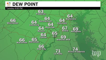 Very humid stretch starts today