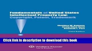 [Fresh] Fundamentals of Us Intellectual Property Law. Copyright, Patent, Trademark.3rd Edition