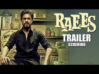 Tải video: Shahrukh Khan's Raees Movie Trailer 2016 Screening | Farhan Akhtar, Ritesh Sidhwani