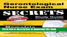 [Fresh] Gerontological Nurse Exam Secrets Study Guide: Gerontological Nurse Test Review for the