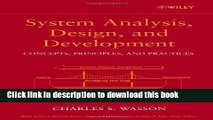 [Fresh] System Analysis, Design, and Development: Concepts, Principles, and Practices Online Books