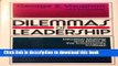 Ebooks Dilemmas of Leadership: Decision Making and Ethics in the Community College (Jossey Bass