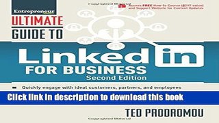 [Popular] Books Ultimate Guide to LinkedIn for Business (Ultimate Series) Free Online