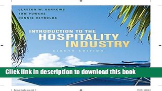 [Popular] Books Introduction to the Hospitality Industry Free Online