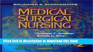 [Fresh] Brunner and Suddarth s Textbook of Medical-Surgical Nursing New Books