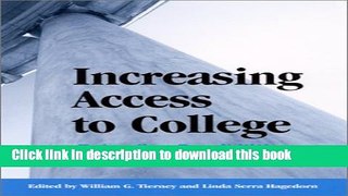 [Fresh] Increasing Access to College: Extending Possibilities for All Students (S U N Y Series,