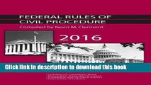 [Popular] Books Federal Rules of Civil Procedure and Selected Other Procedural Provisions