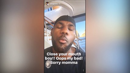 LeBron James s'enjaille sur un yacht en Italie