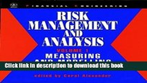 [Popular] Books Risk Management and Analysis, Measuring and Modelling Financial Risk (Volume 1)